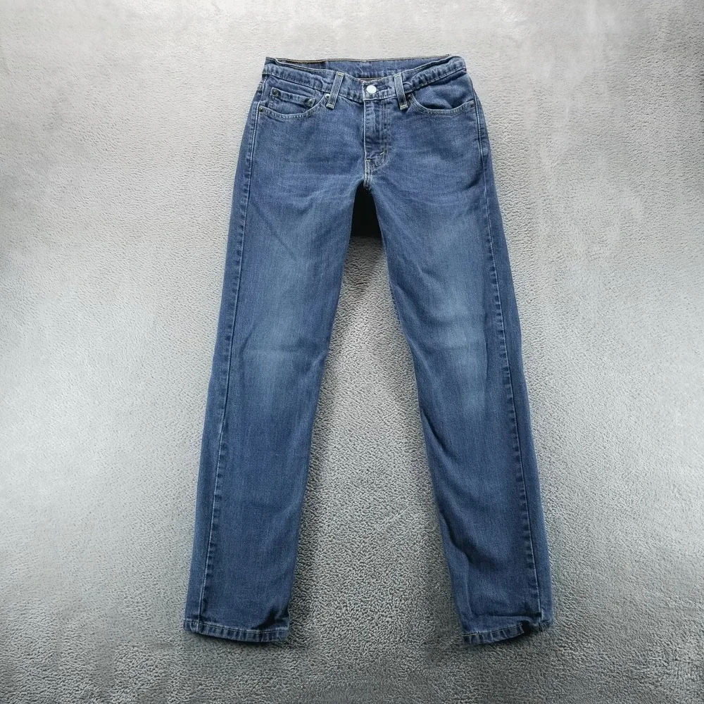 Levis 511 Jeans Mens 29x30 Blue Slim Straight‎ Low Rise Dark Wash Stretch a
